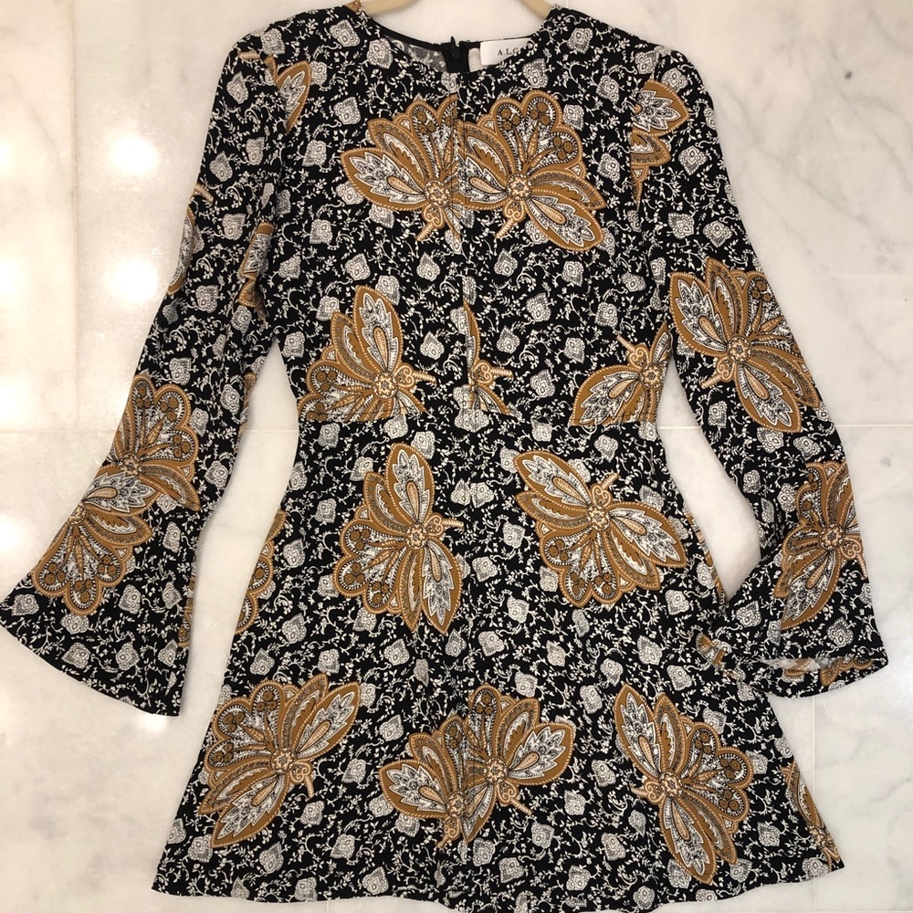 ALC fit&flare printed dress